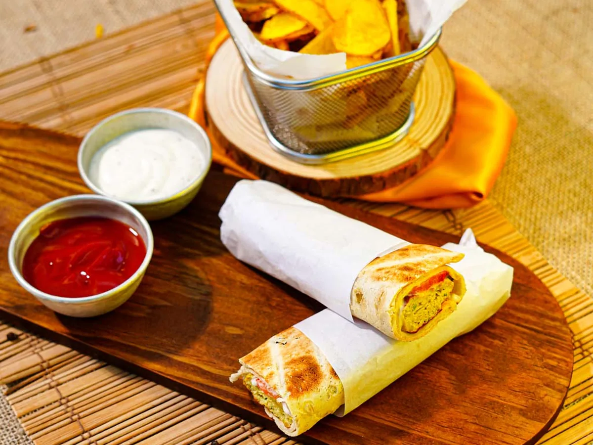 Chicken koobideh Wrap at Kabab Planet